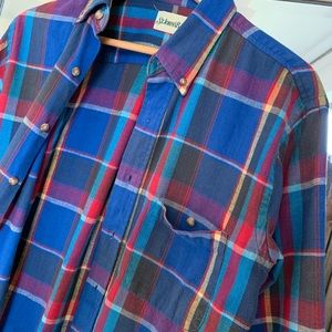 Oversized men’s shirt flannel boyfriend shirt